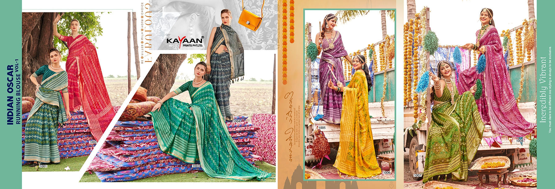 Moss Chiffon Saree – Indian Oscar Running Blouse Vol-1 8 Pcs Set -M.R. Saree Emporium