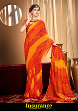 Kayaan Insurance Vol-76 Chiffon Saree – 8 PCS Set – M.R. Saree Emporium