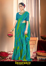 Kayaan Insurance Vol-76 Chiffon Saree – 8 PCS Set – M.R. Saree Emporium