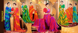 Kayaan Insurance Vol-76 Chiffon Saree – 8 PCS Set – M.R. Saree Emporium