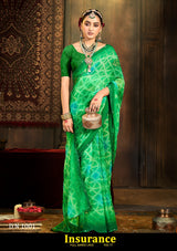 Kayaan Insurance Vol-77 Chiffon Saree – 8 PCS Set – M.R. Saree Emporium