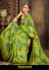 Kayaan Insurance Vol-77 Chiffon Saree – 8 PCS Set – M.R. Saree Emporium