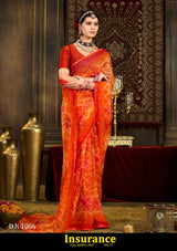 Kayaan Insurance Vol-77 Chiffon Saree – 8 PCS Set – M.R. Saree Emporium