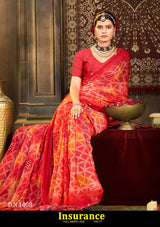 Kayaan Insurance Vol-77 Chiffon Saree – 8 PCS Set – M.R. Saree Emporium