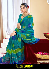 Kayaan Insurance Vol-78 Chiffon Saree – 8 PCS Set – M.R. Saree Emporium
