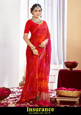 Kayaan Insurance Vol-78 Chiffon Saree – 8 PCS Set – M.R. Saree Emporium