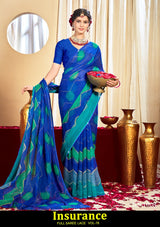 Kayaan Insurance Vol-78 Chiffon Saree – 8 PCS Set – M.R. Saree Emporium