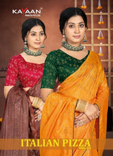 Kayaan Italian Pizza Vol-03 Designer Saree Collection -8 Pcs Set -M.R. Saree Emporium