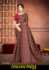 Kayaan Italian Pizza Vol-03 Designer Saree Collection -8 Pcs Set -M.R. Saree Emporium