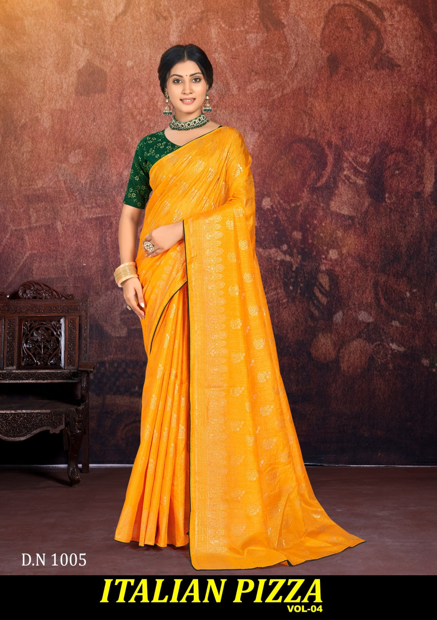 Kayaan Italian Pizza Vol-04 Designer Saree Collection -8 Pcs Set -M.R. Saree Emporium