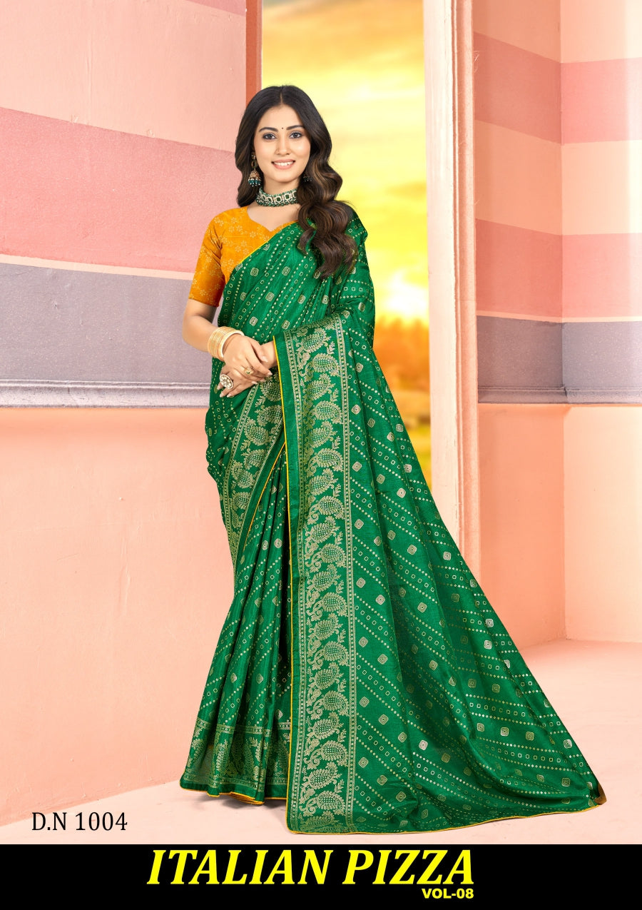 Kayaan Italian Pizza Vol-08 Designer Saree Collection -8 Pcs Set -M.R. Saree Emporium