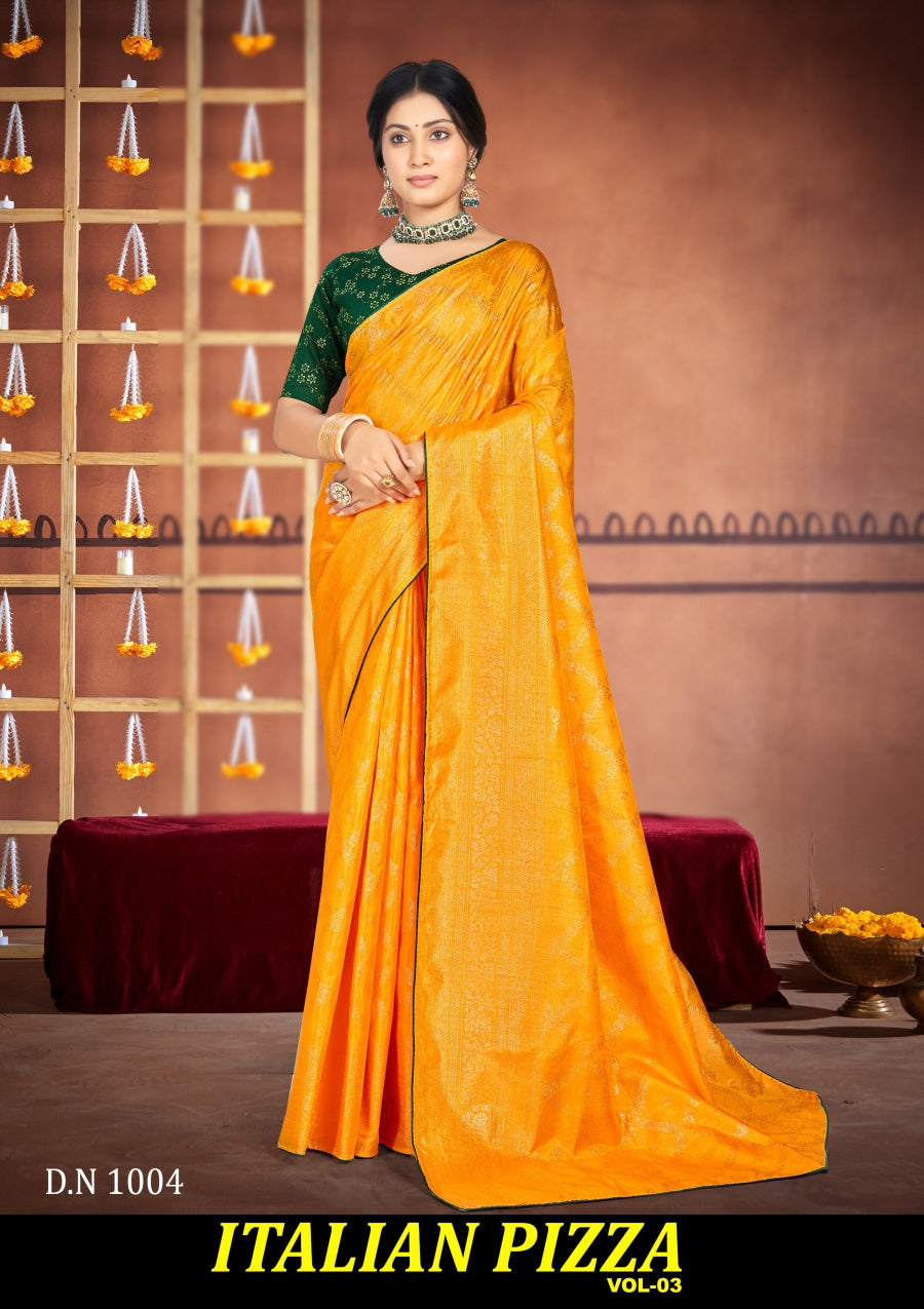 Kayaan Italian Pizza Vol-03 Designer Saree Collection -8 Pcs Set -M.R. Saree Emporium