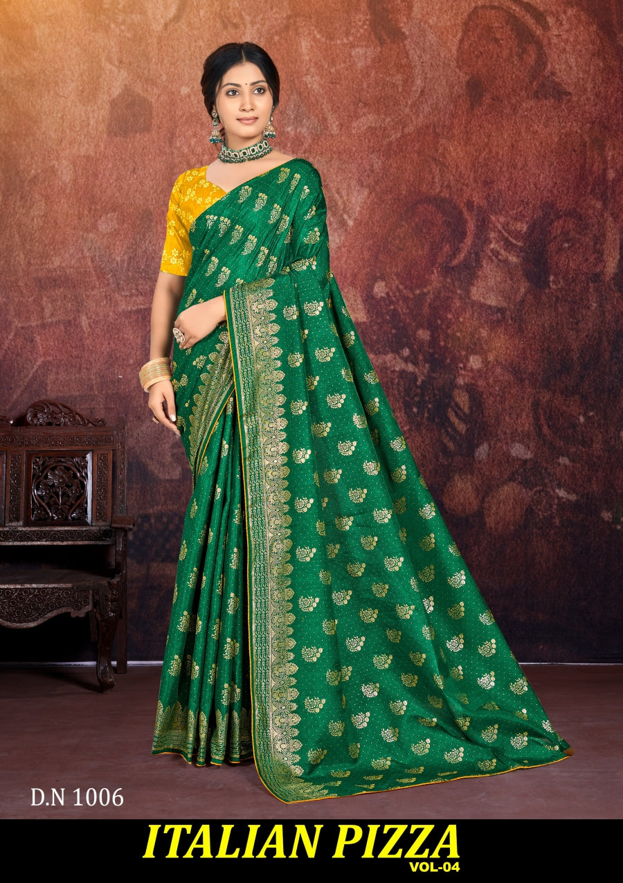 Kayaan Italian Pizza Vol-04 Designer Saree Collection -8 Pcs Set -M.R. Saree Emporium