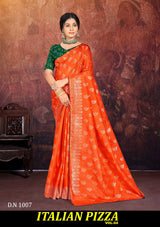 Kayaan Italian Pizza Vol-04 Designer Saree Collection -8 Pcs Set -M.R. Saree Emporium