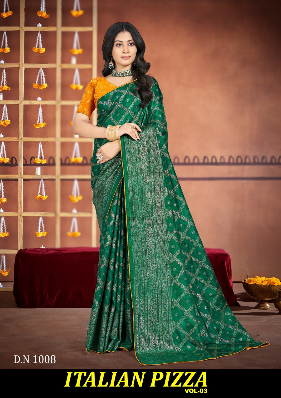Kayaan Italian Pizza Vol-03 Designer Saree Collection -8 Pcs Set -M.R. Saree Emporium