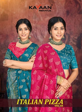 Kayaan Italian Pizza Vol-04 Designer Saree Collection -8 Pcs Set -M.R. Saree Emporium