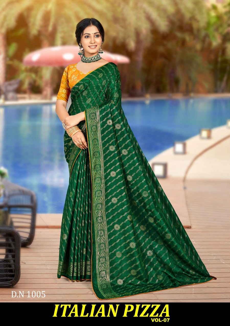 Kayaan Italian Pizza Vol-07 Designer Saree Collection -8 Pcs Set -M.R. Saree Emporium