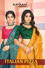 Kayaan Italian Pizza Vol-08 Designer Saree Collection -8 Pcs Set -M.R. Saree Emporium