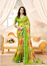 Krishnaleela Juilee Floral Printed Saree – 8 Pcs Set – M.R. Saree Emporium (