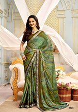 Krishnaleela Juilee Floral Printed Saree – 8 Pcs Set – M.R. Saree Emporium (
