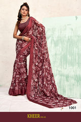 Moss Chiffon Kheer Vol-65 Printed Saree Collection – 8 Pcs Set -Premium Daily Wear Sarees -M.R. Saree Emporium