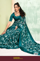 Moss Chiffon Kheer Vol-65 Printed Saree Collection – 8 Pcs Set -Premium Daily Wear Sarees -M.R. Saree Emporium