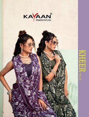 Moss Chiffon Kheer Vol-65 Printed Saree Collection – 8 Pcs Set -Premium Daily Wear Sarees -M.R. Saree Emporium