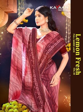 Kayaan Leman Fresh Vol-50 Chiffon Saree – 8 PCS Set – M.R. Saree Emporium