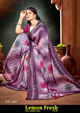 Kayaan Leman Fresh Vol-50 Chiffon Saree – 8 PCS Set – M.R. Saree Emporium