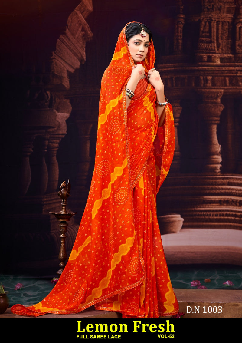 Kayaan Leman Fresh Vol-52 Chiffon Saree – 8 PCS Set – M.R. Saree Emporium