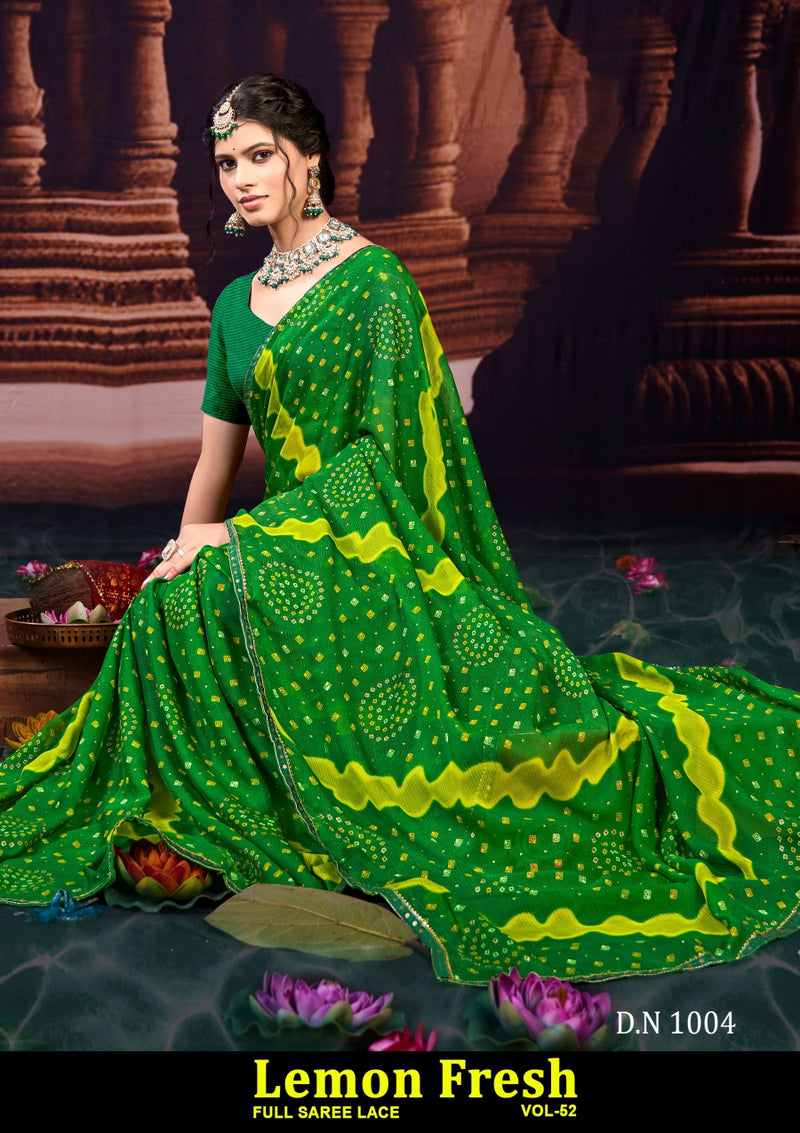 Kayaan Leman Fresh Vol-52 Chiffon Saree – 8 PCS Set – M.R. Saree Emporium