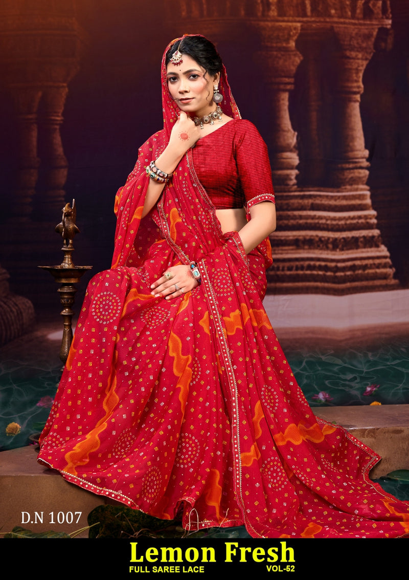 Kayaan Leman Fresh Vol-52 Chiffon Saree – 8 PCS Set – M.R. Saree Emporium