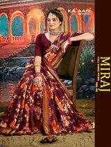 Kayaan Miraj Vol-40 Simmar Chiffon Saree – 8 PCS Set – M.R. Saree Emporium
