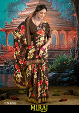 Kayaan Miraj Vol-40 Simmar Chiffon Saree – 8 PCS Set – M.R. Saree Emporium