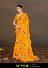 Parvarish Vol-08 Chiffon Printed Saree 8 Pcs Set with Full Lace Border Fancy Daily Wear Saree Wholesale Combo – M.R. Saree Emporium