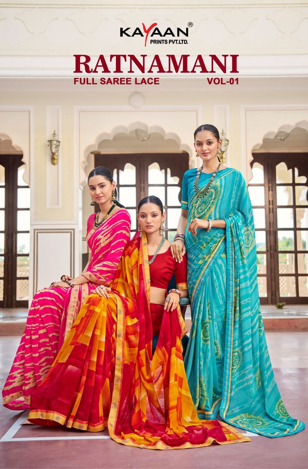 Kayaan Ratnamani Vol-1 Georgette Fancy | M.R. Saree Emporium