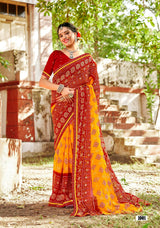 Kayaan Ritu Vol-01 Georgette Saree – 8 PCS Set – M.R. Saree Emporium