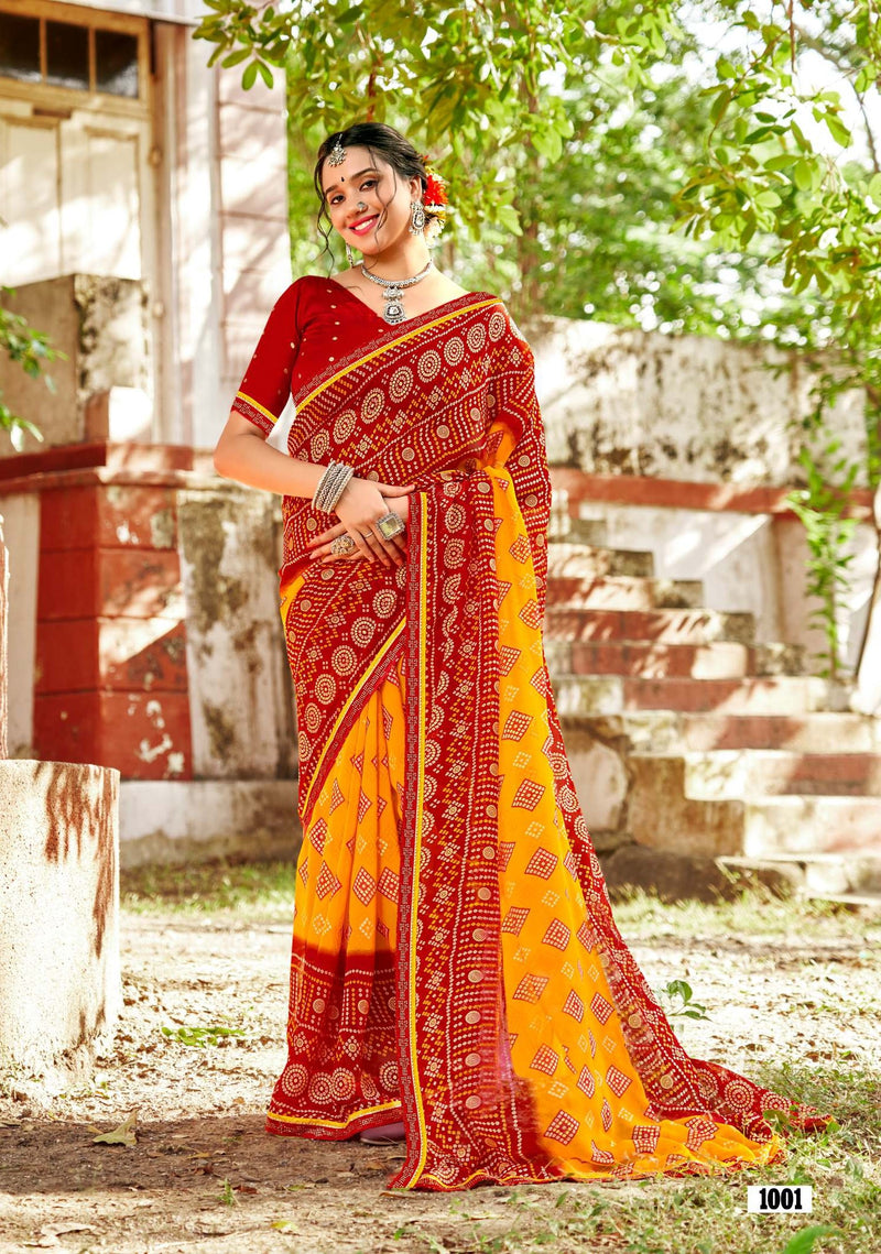 Kayaan Ritu Vol-01 Georgette Saree – 8 PCS Set – M.R. Saree Emporium
