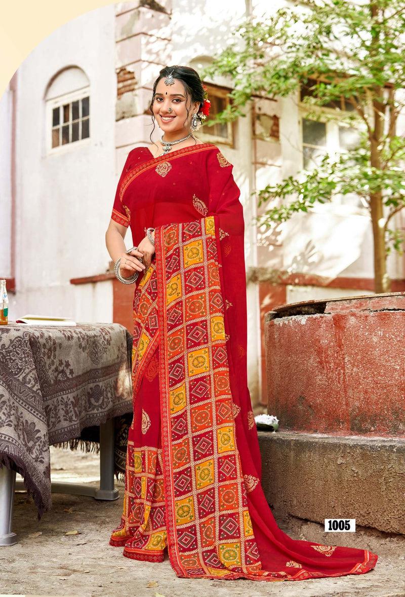 Kayaan Ritu Vol-01 Georgette Saree – 8 PCS Set – M.R. Saree Emporium