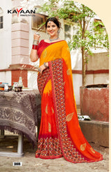 Kayaan Ritu Vol-01 Georgette Saree – 8 PCS Set – M.R. Saree Emporium