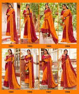 Kayaan Shibori Vol-01 Georgette Saree – 8 PCS Set – M.R. Saree Emporium