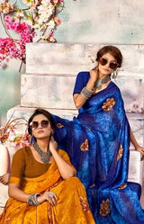 Kayaan Shiner Vol-94 Simmar Chiffon Saree – 8 PCS Set – M.R. Saree Emporium
