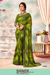 Kayaan Shiner Vol-94 Simmar Chiffon Saree – 8 PCS Set – M.R. Saree Emporium
