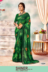 Kayaan Shiner Vol-94 Simmar Chiffon Saree – 8 PCS Set – M.R. Saree Emporium