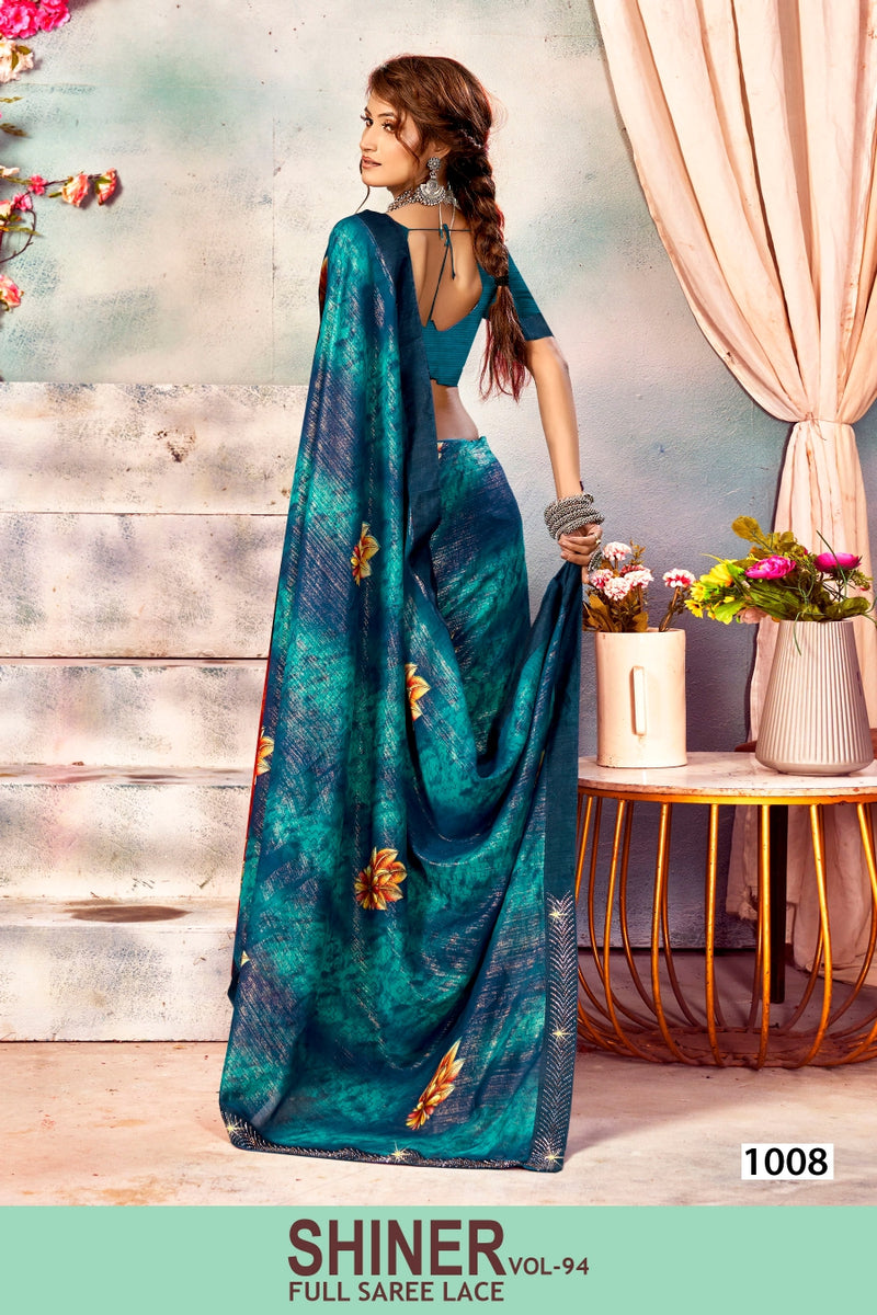 Kayaan Shiner Vol-94 Simmar Chiffon Saree – 8 PCS Set – M.R. Saree Emporium