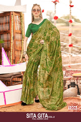 Sita Gita Vol-2 Chiffon Fancy Saree Kayaan Print M.R. Saree Emporium