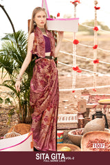 Sita Gita Vol-2 Chiffon Fancy Saree Kayaan Print M.R. Saree Emporium