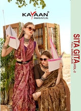Sita Gita Vol-2 Chiffon Fancy Saree Kayaan Print M.R. Saree Emporium