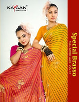 Kayaan Special Brasso Vol-41 Full Saree Lace Printed Brasso Saree – M.R. Saree Emporium