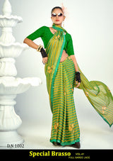 Kayaan Special Brasso Vol-41 Full Saree Lace Printed Brasso Saree – M.R. Saree Emporium